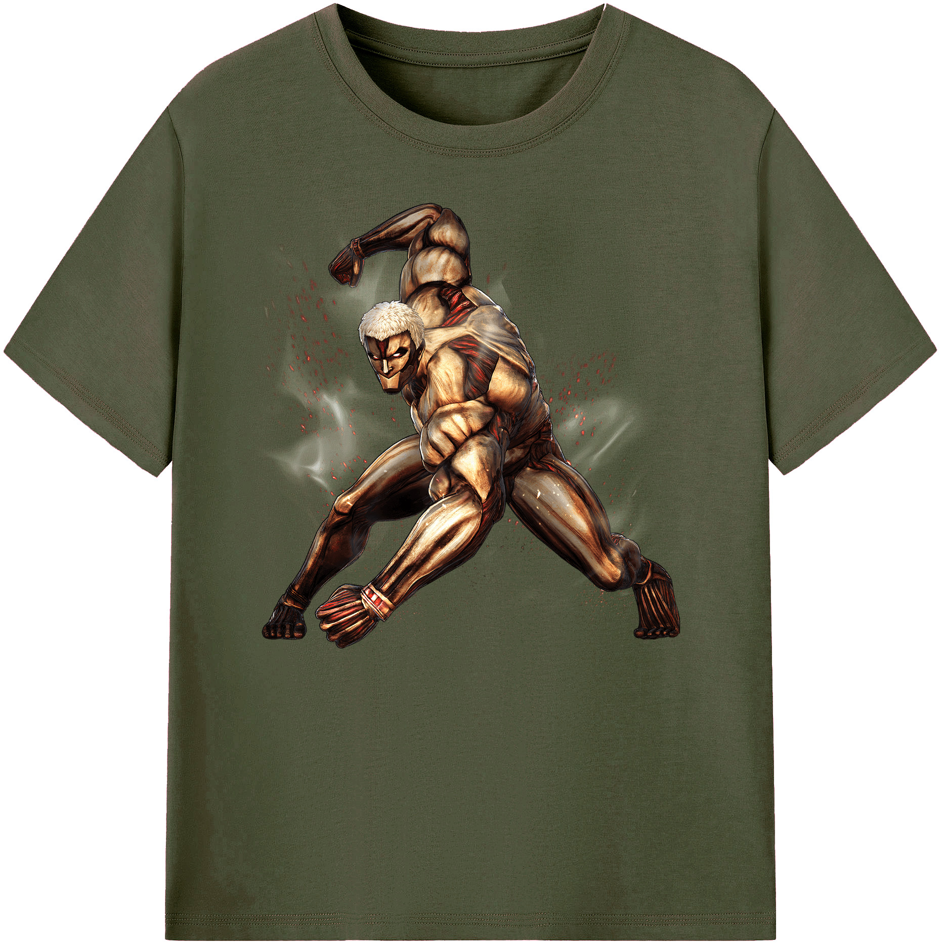 （画像用） 進撃の巨人 Attack on Titan 綿100％ メンズ半袖Tシャツ｜肌触りやわらか＆通気性